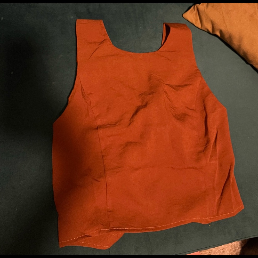 Cross back crop top